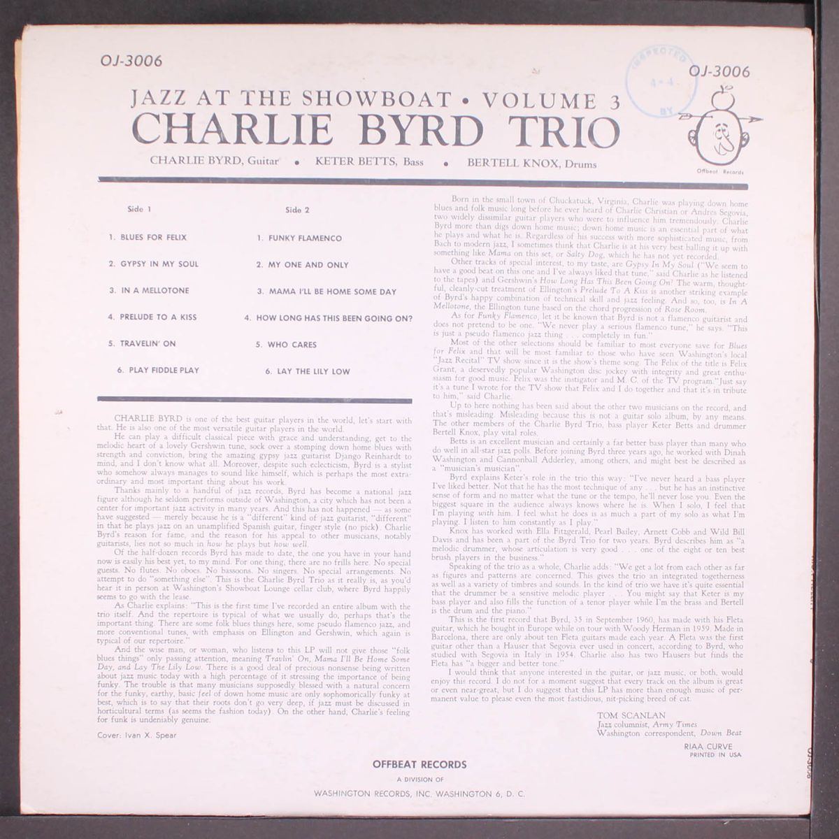 charlie byrd trio by CHARLIE BYRD