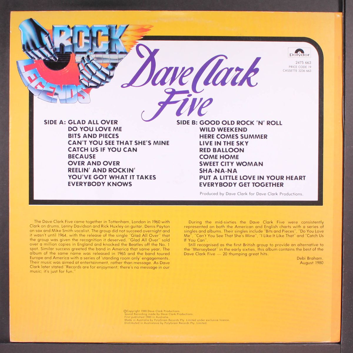 rock legends by DAVE CLARK FIVE