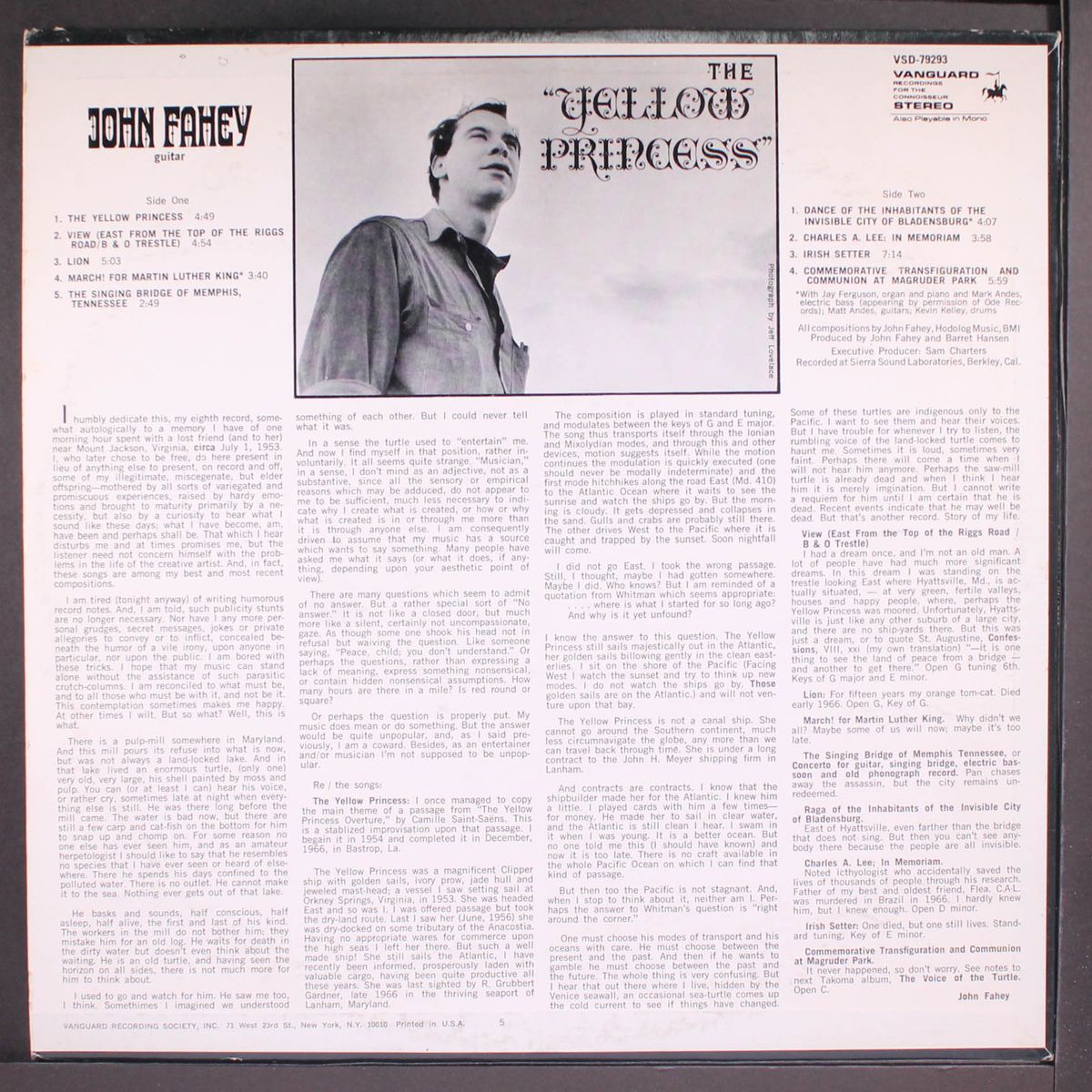 the yellow princess by JOHN FAHEY