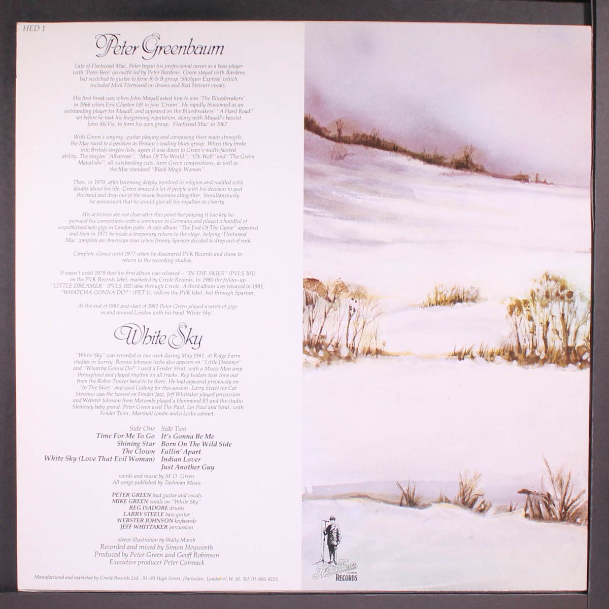 white sky by PETER GREEN