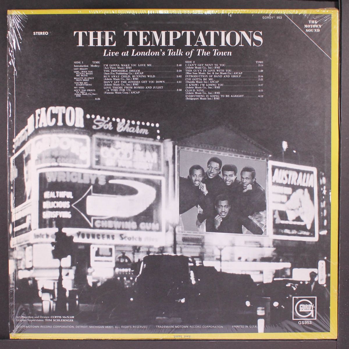 live at london's talk of the town by TEMPTATIONS