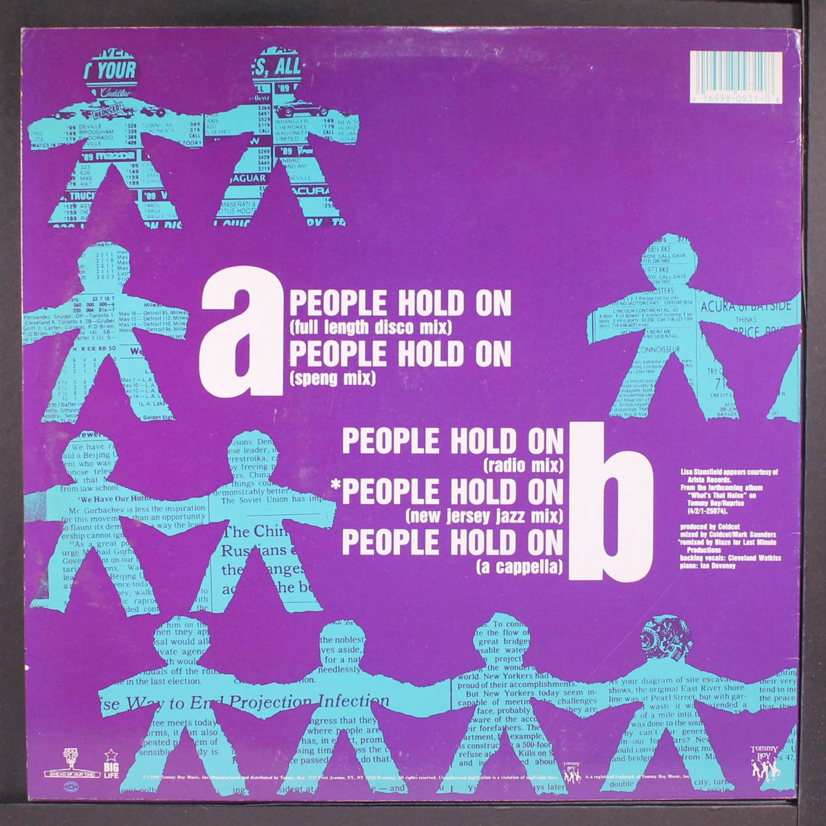 people hold on (5 mixes) by COLDCUT FEAT. LISA STANFIELD
