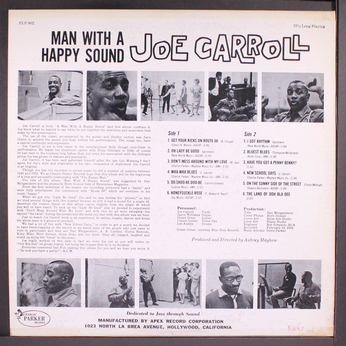 man with a happy sound by JOE CARROLL