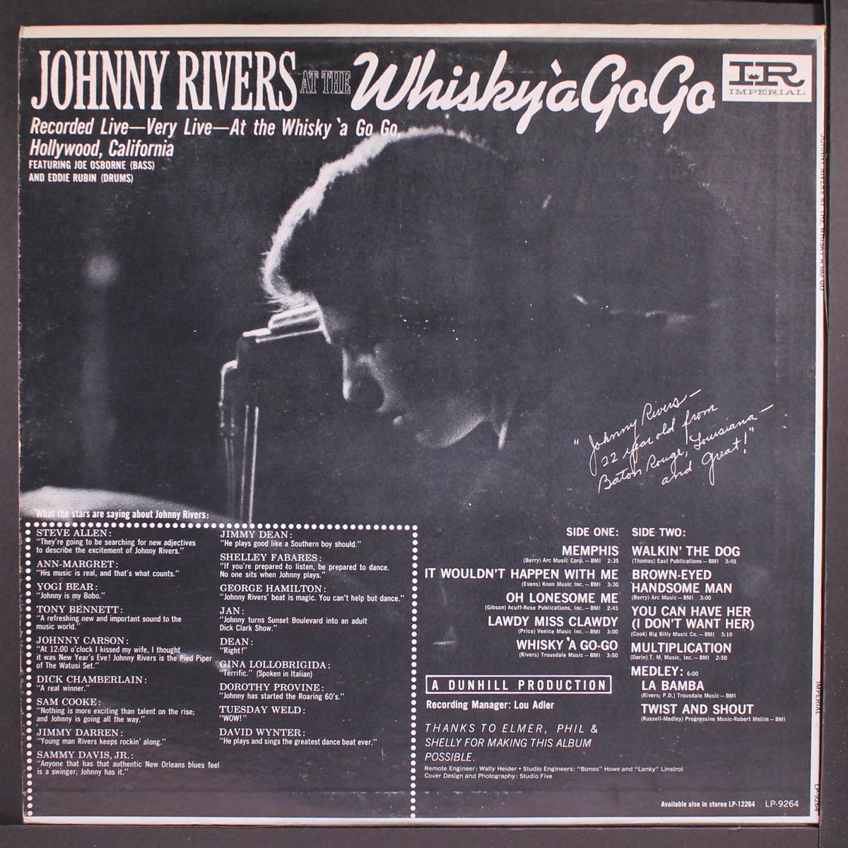 at the whisky-a-go-go by JOHNNY RIVERS