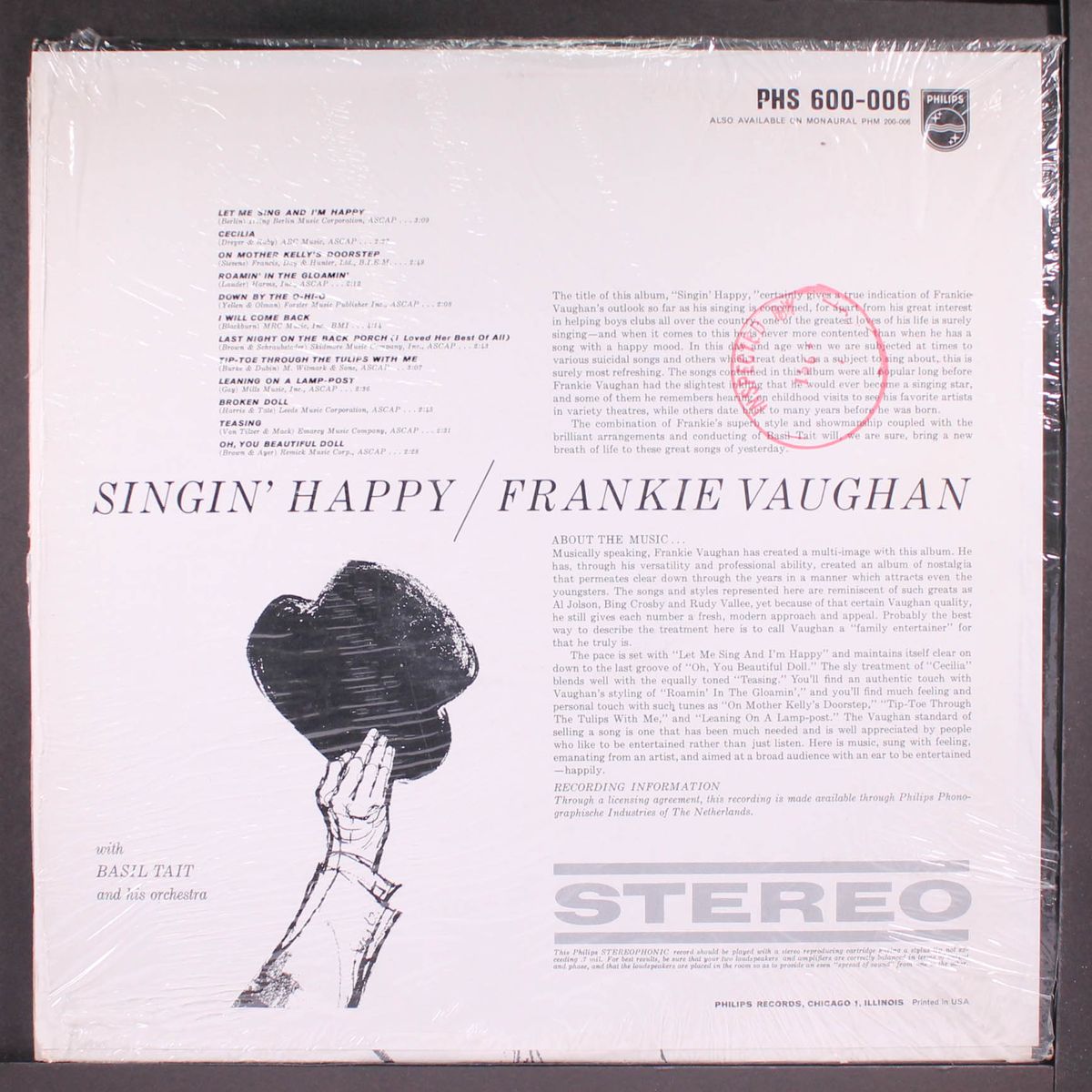singin' happy by FRANKIE VAUGHAN