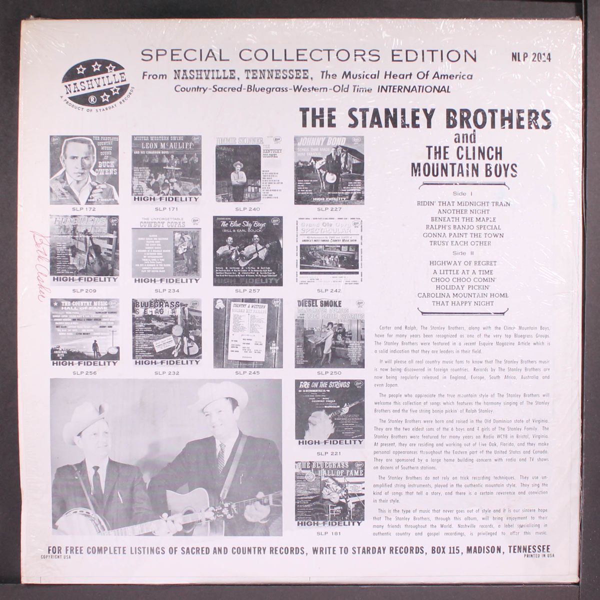 mountain song favorites by STANLEY BROTHERS
