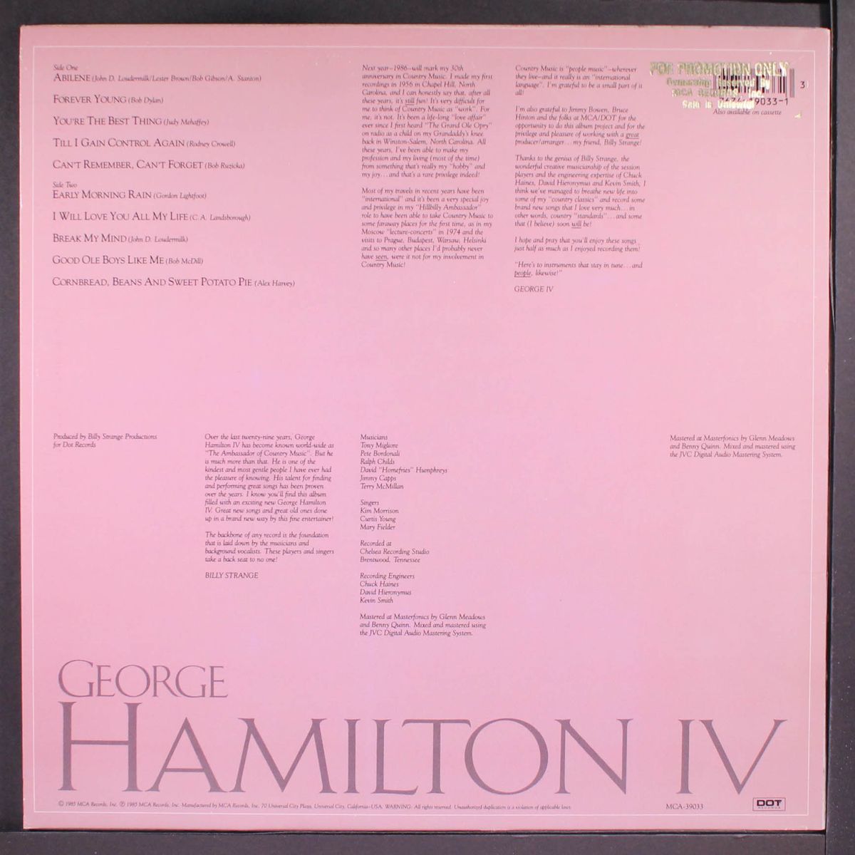 george hamilton iv by GEORGE HAMILTON IV