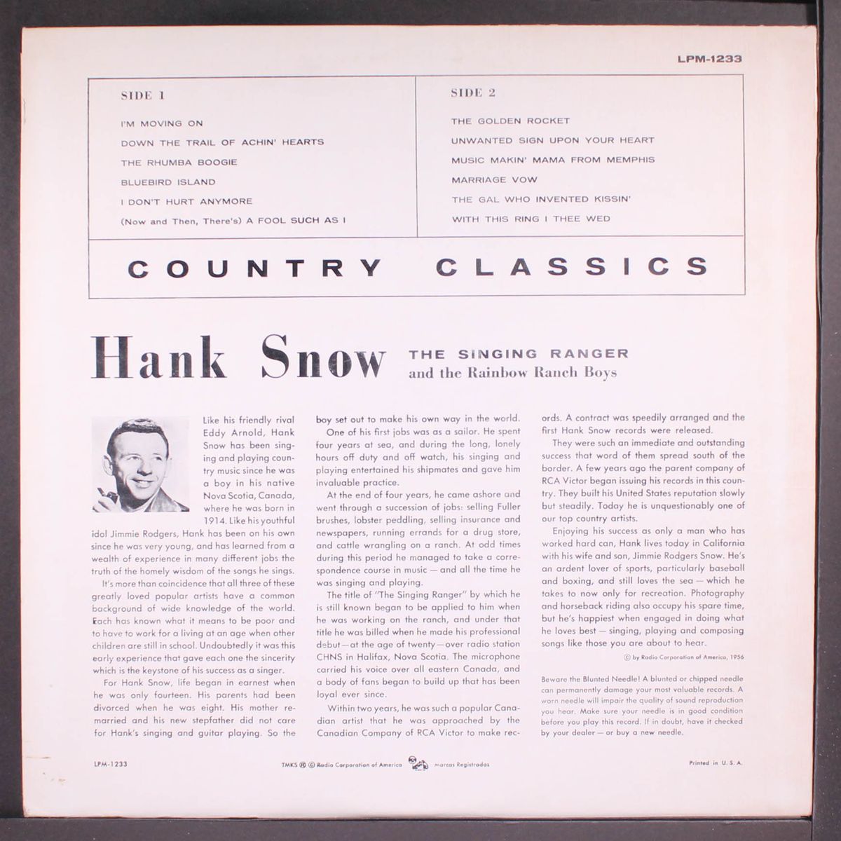 country classics by HANK SNOW