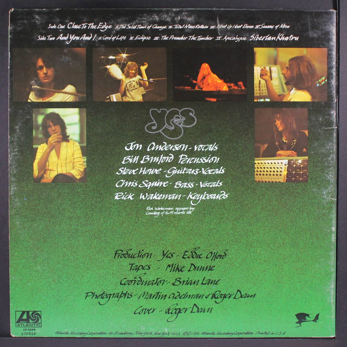 close to the edge by YES