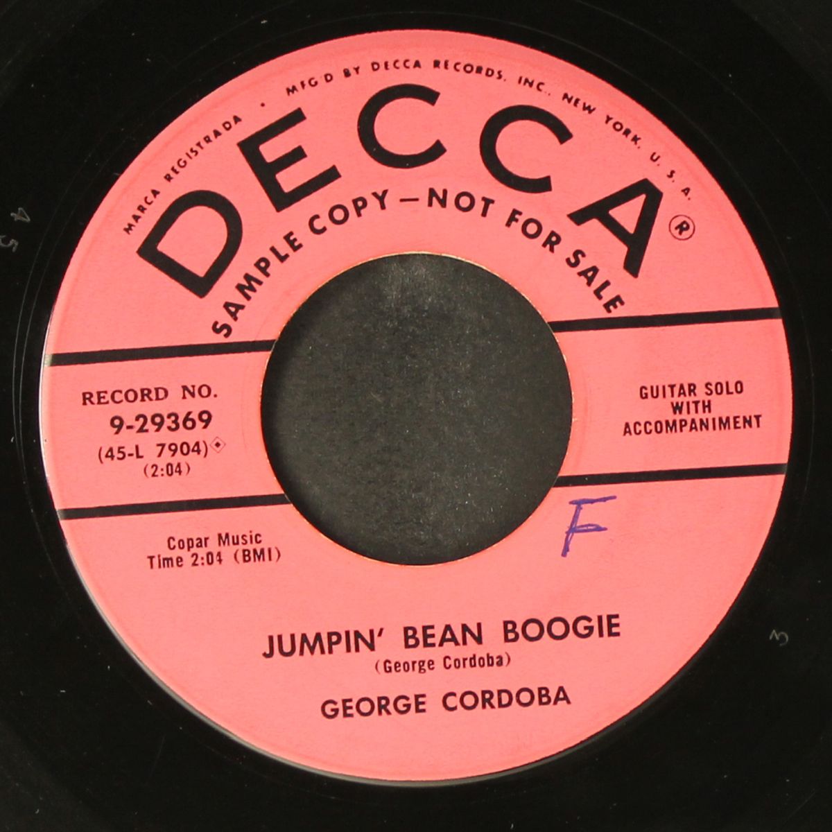 cobra / jumpin' bean boogie by GEORGE CORDOBA