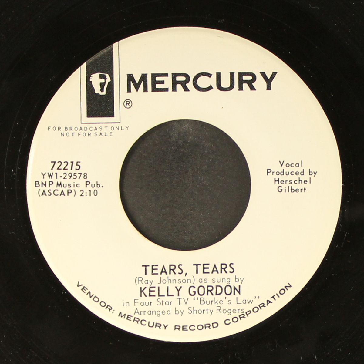 let me tell ya jack / tears, tears by KELLY GORDON