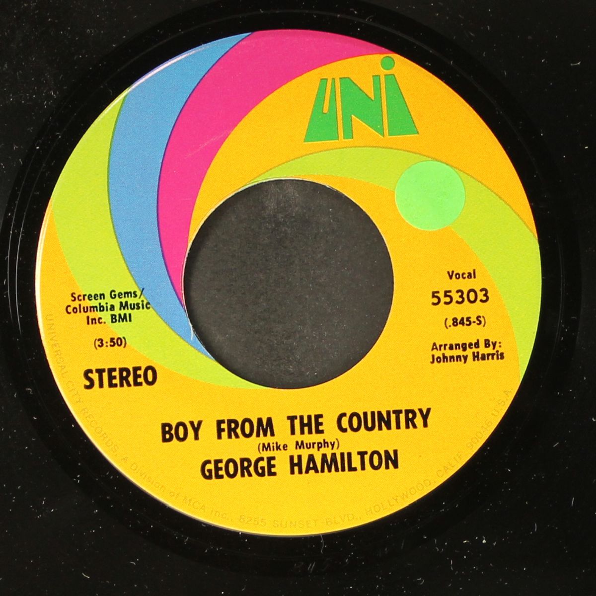 evel kneivel / boy from the country by GEORGE HAMILTON