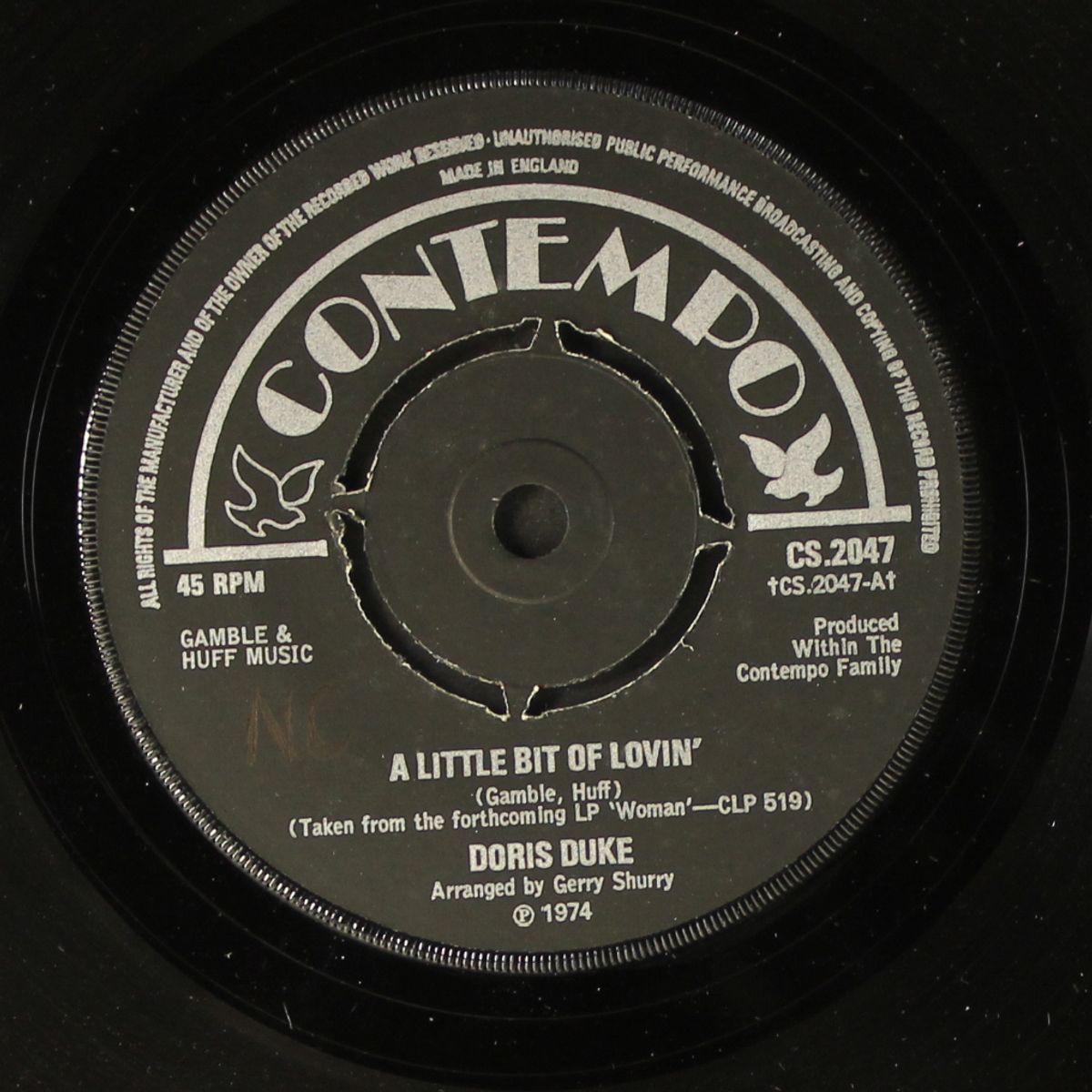 a little bit of lovin' / hey lady by DORIS DUKE