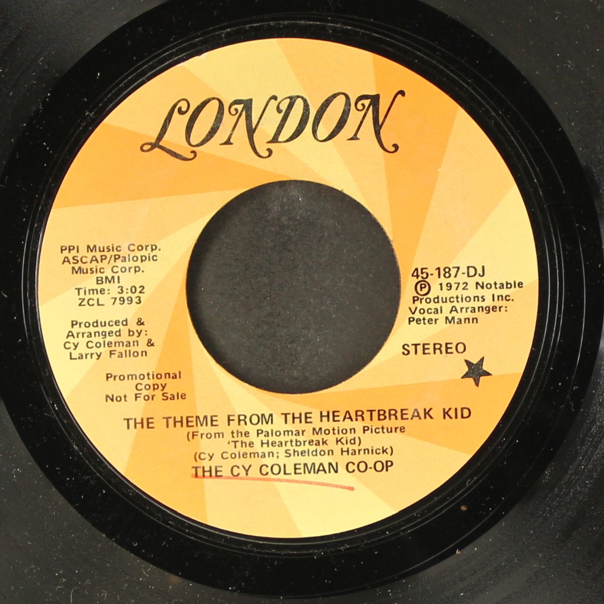 the theme from the heartbreak kid by CY COLEMAN CO-OP