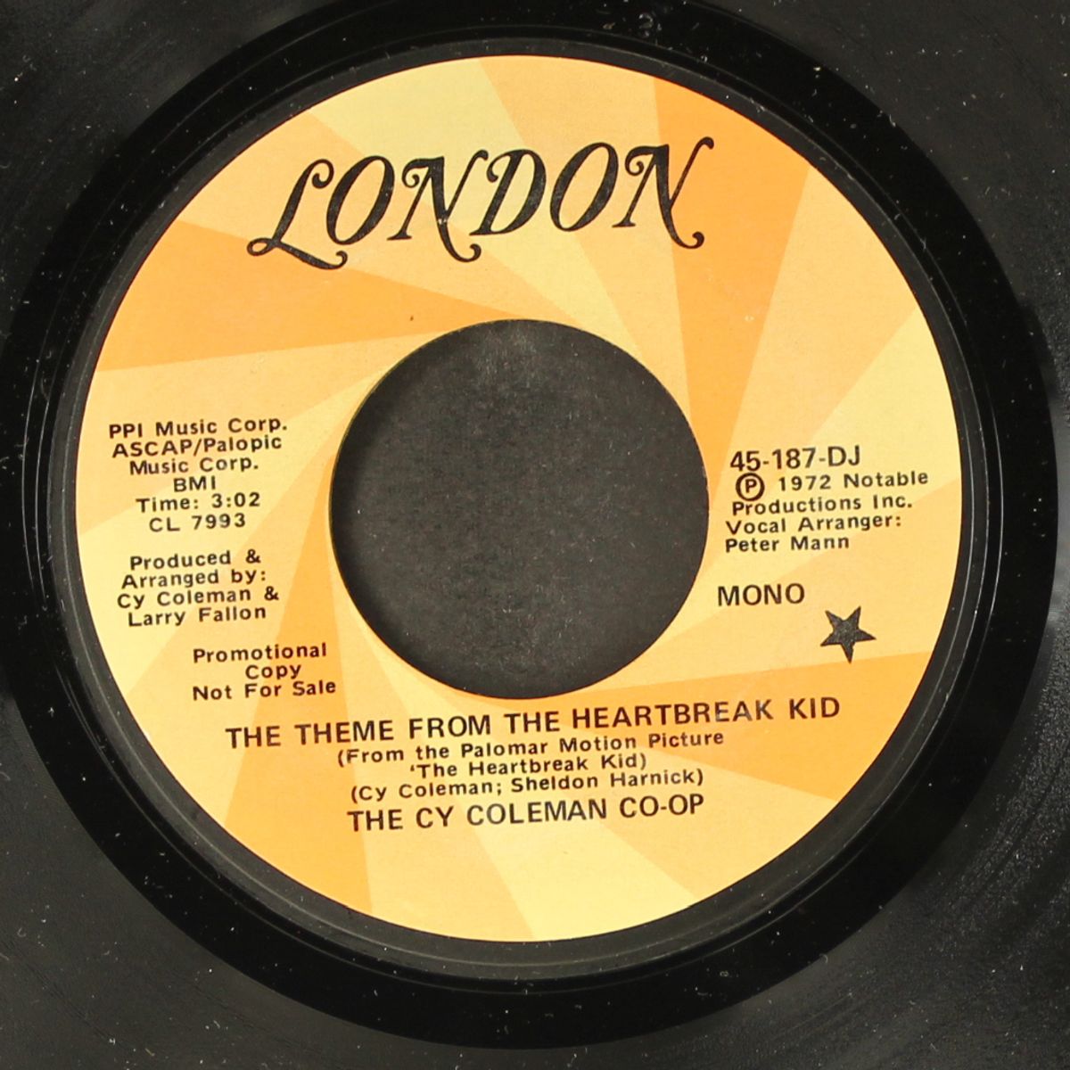 the theme from the heartbreak kid by CY COLEMAN CO-OP