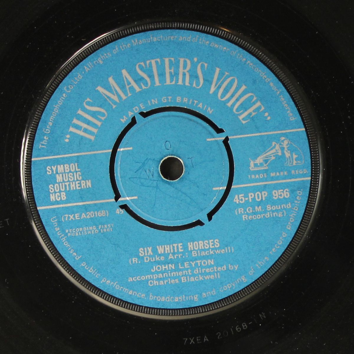 son this is she / six white horses by JOHN LEYTON