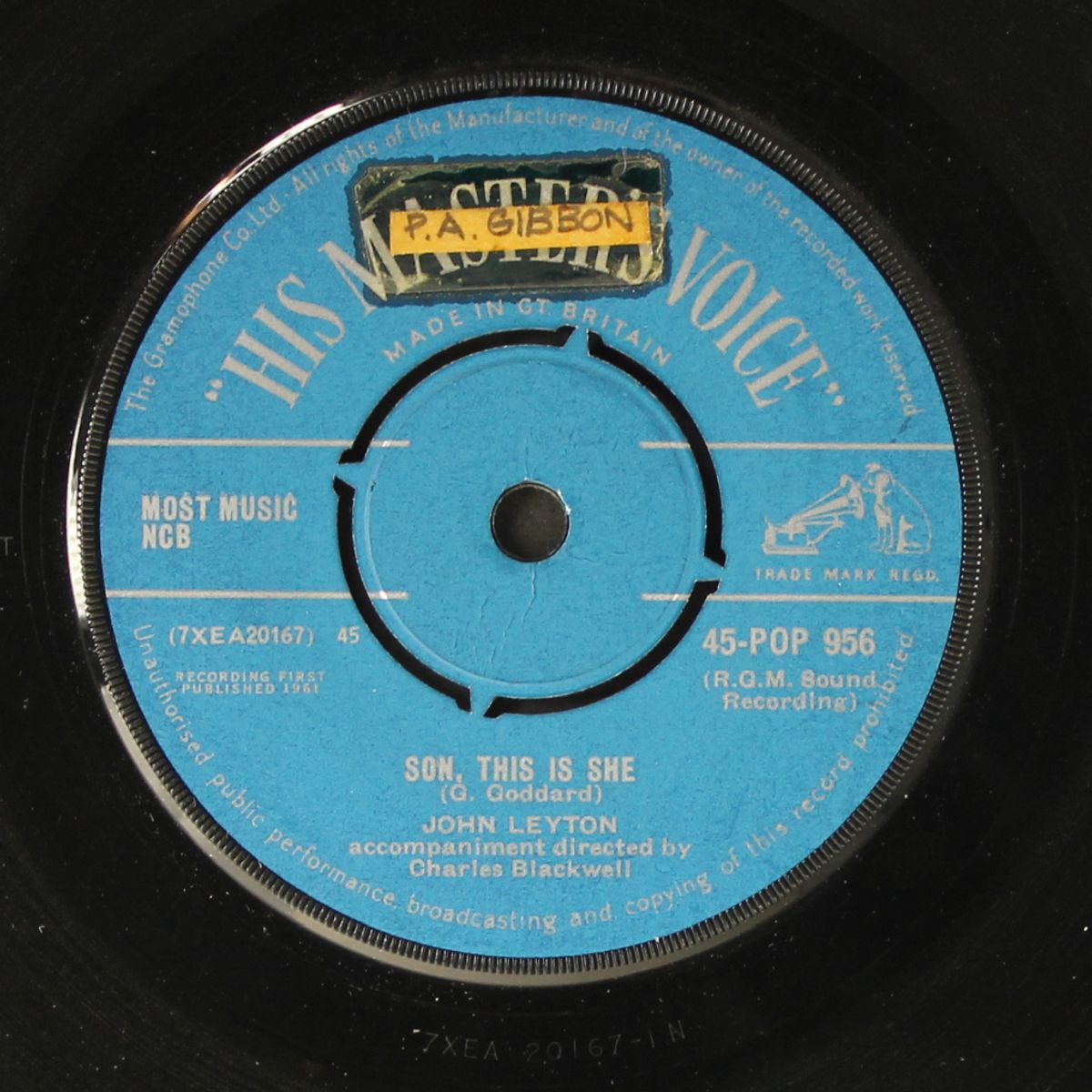 son this is she / six white horses by JOHN LEYTON