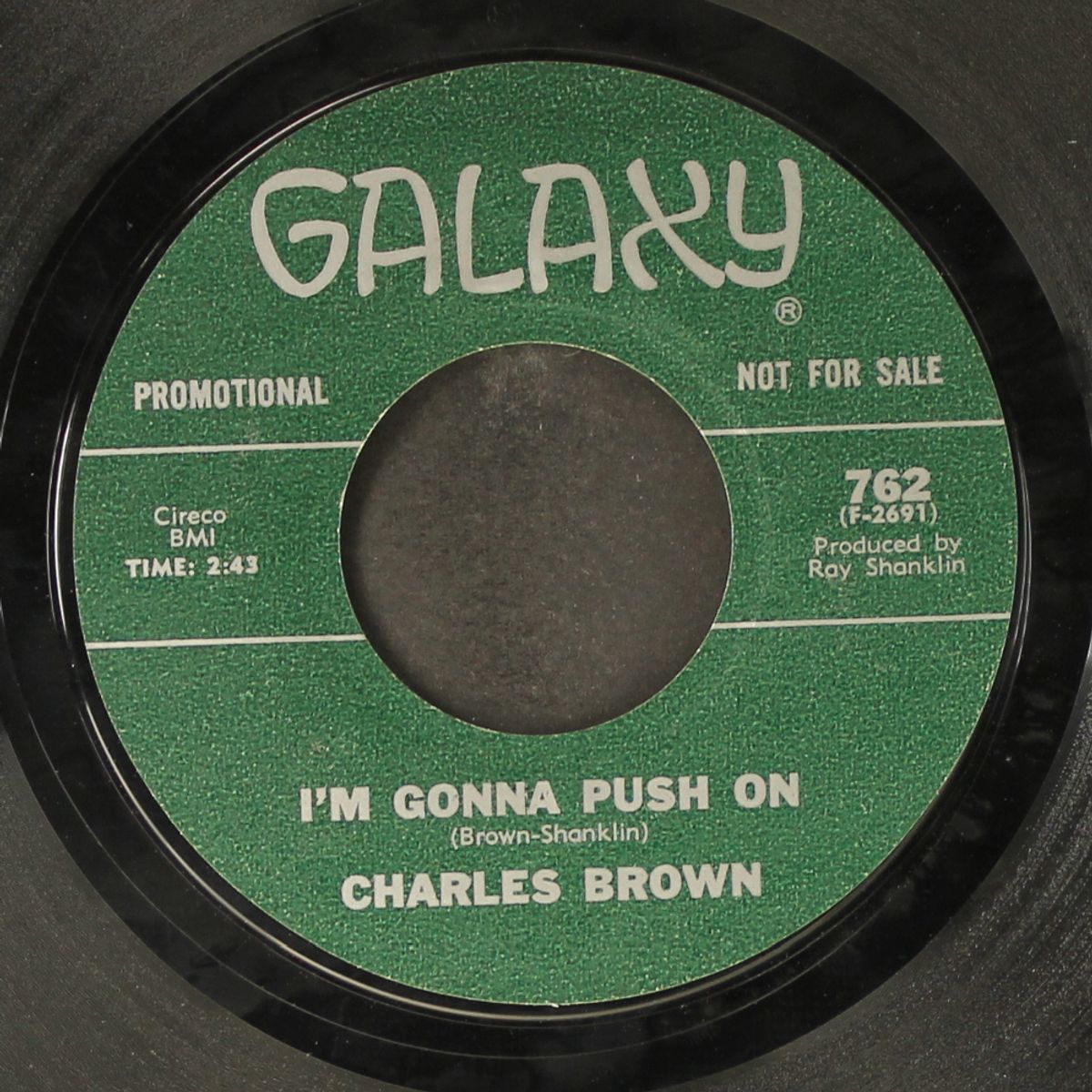 i'm gonna push on / cry no more by CHARLES BROWN