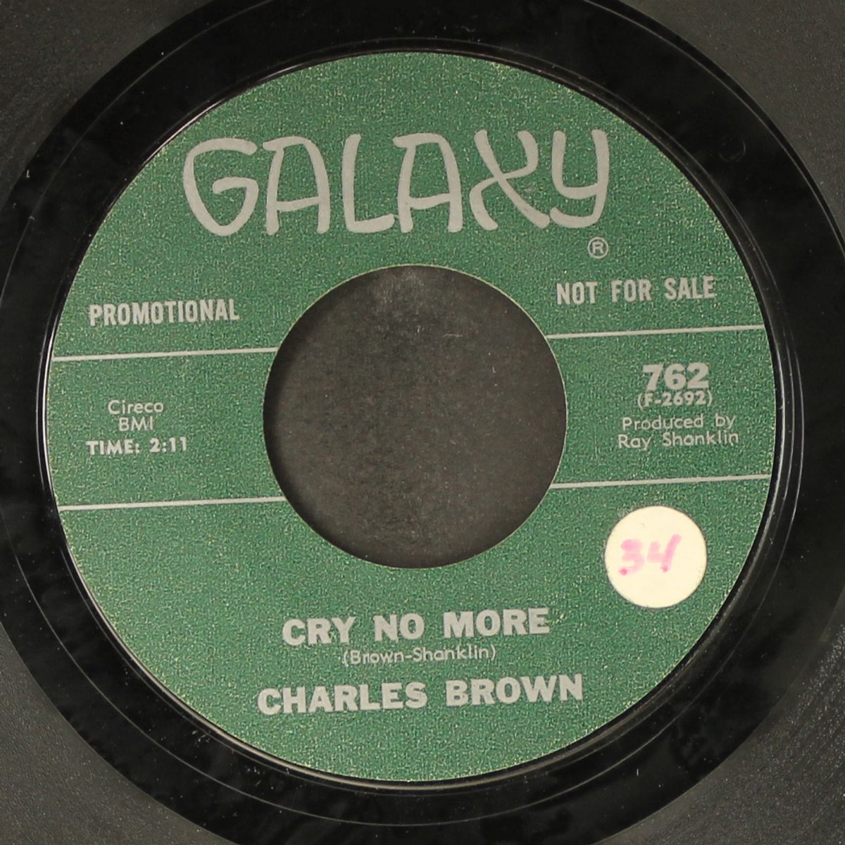 i'm gonna push on / cry no more by CHARLES BROWN