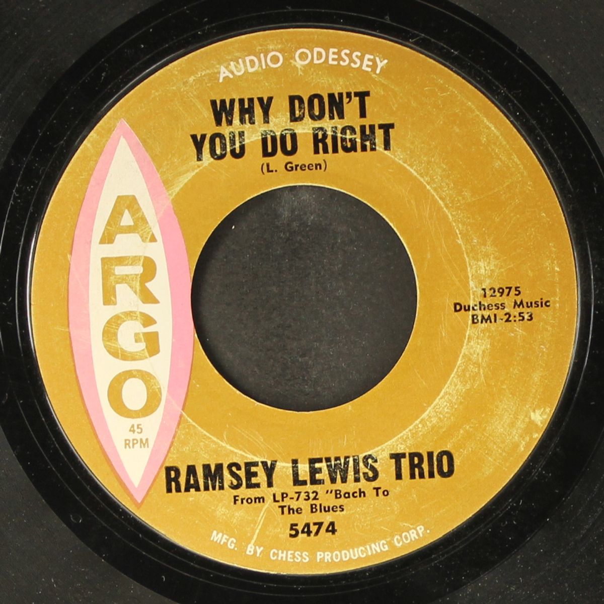 why don't you do right / travel on by RAMSEY LEWIS