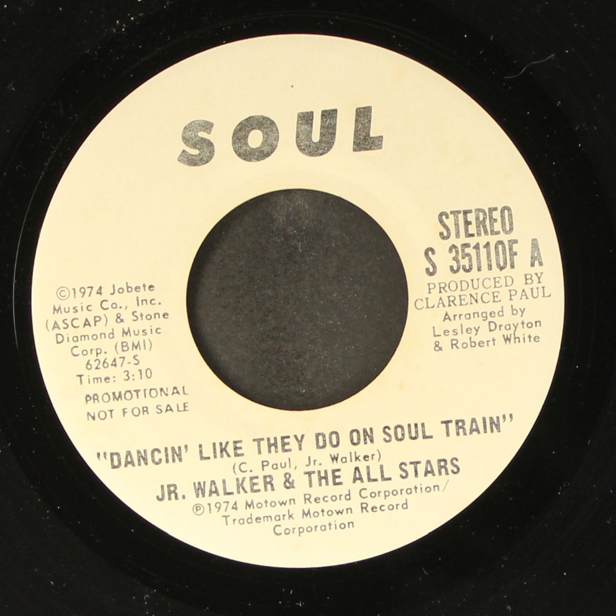 dancin' like they do on soul train / mono by JR. WALKER