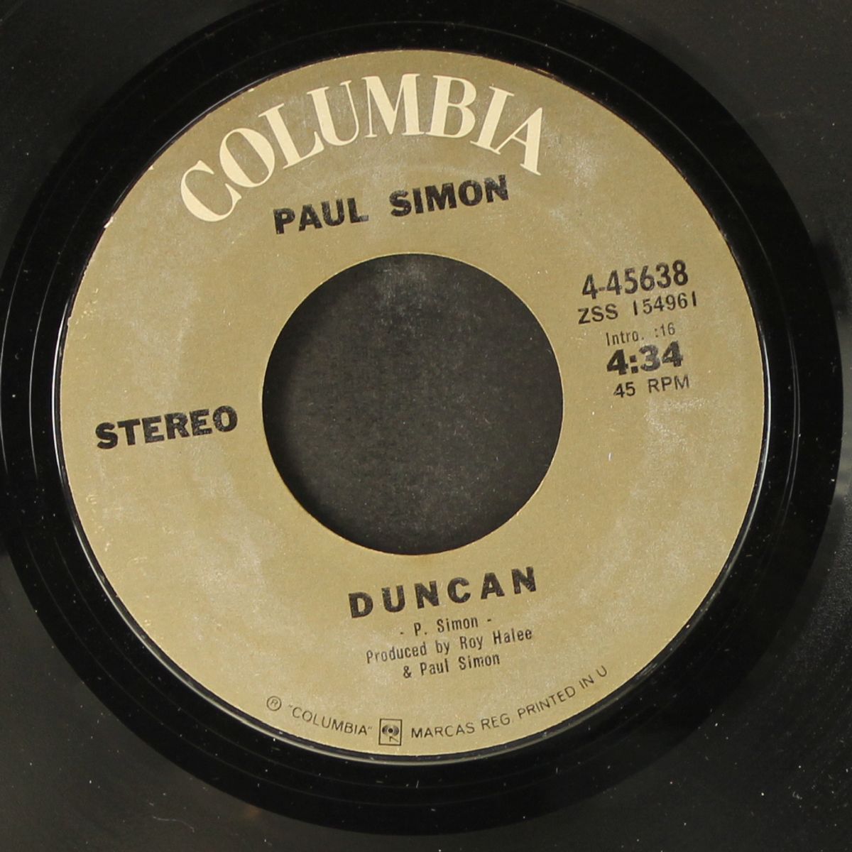 duncan / run that body down by PAUL SIMON