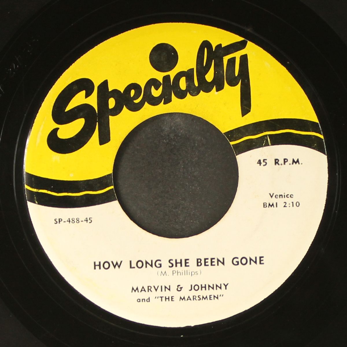 jo jo / how long she been gone by MARVIN & JOHNNY