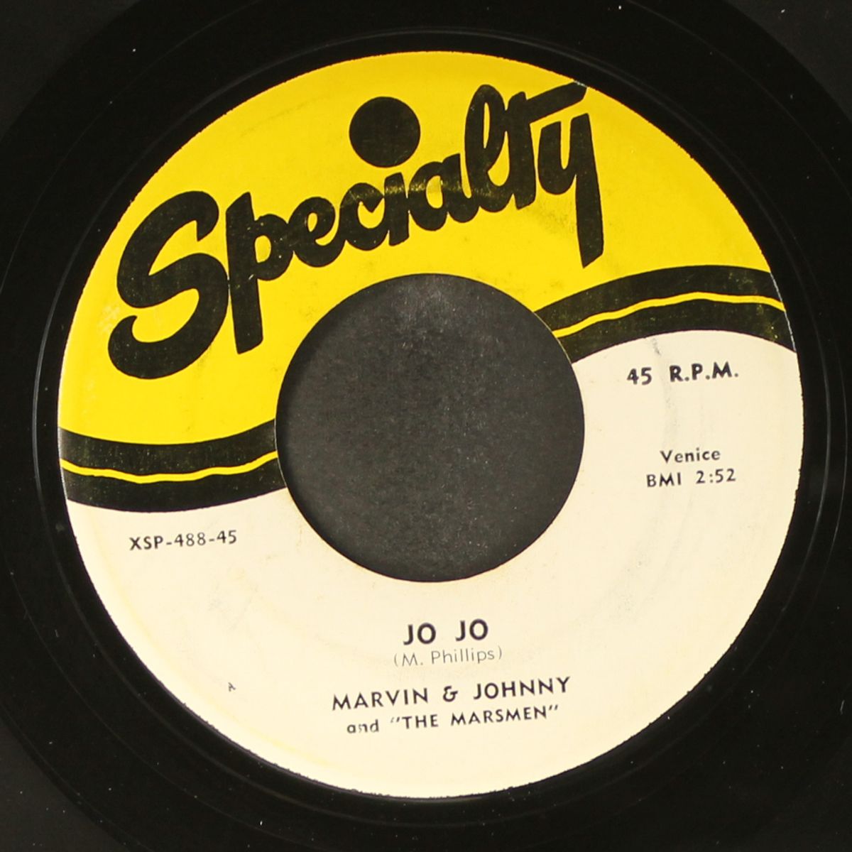jo jo / how long she been gone by MARVIN & JOHNNY