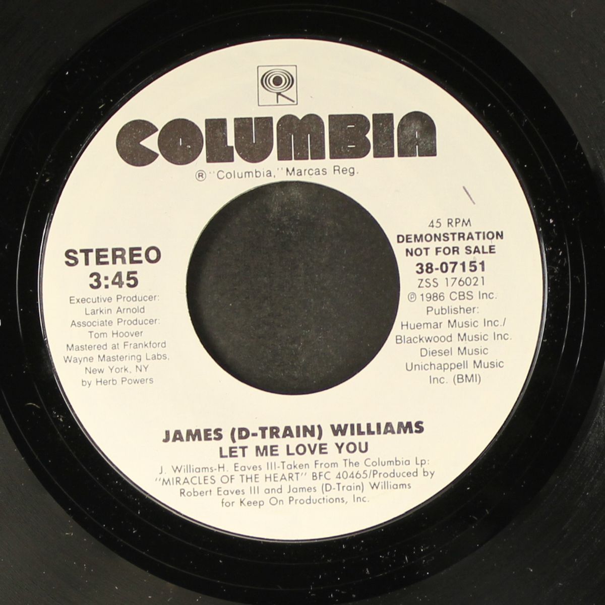 let me love you / same by JAMES (D-TRAIN) WILLIAMS