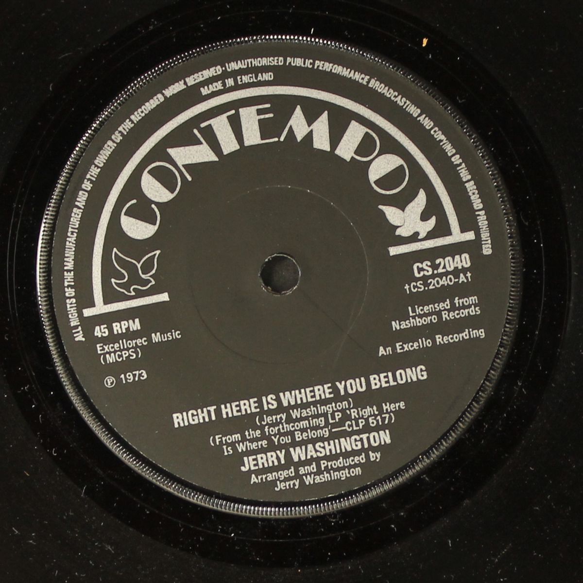 right here is where you belong / in my life i've loved by JERRY WASHINGTON