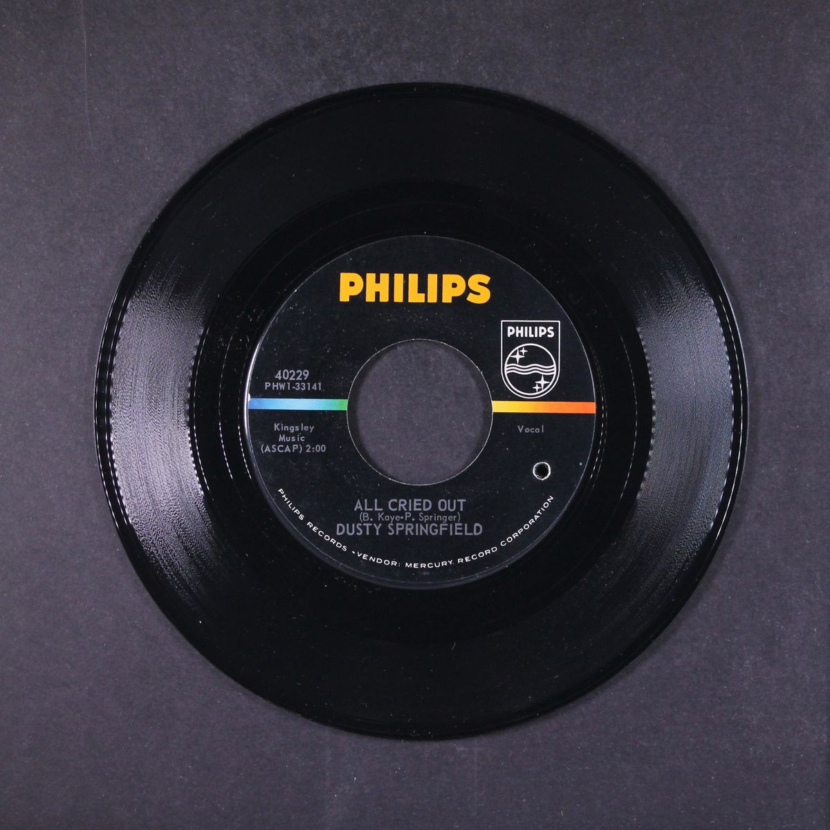 all cried out by DUSTY SPRINGFIELD