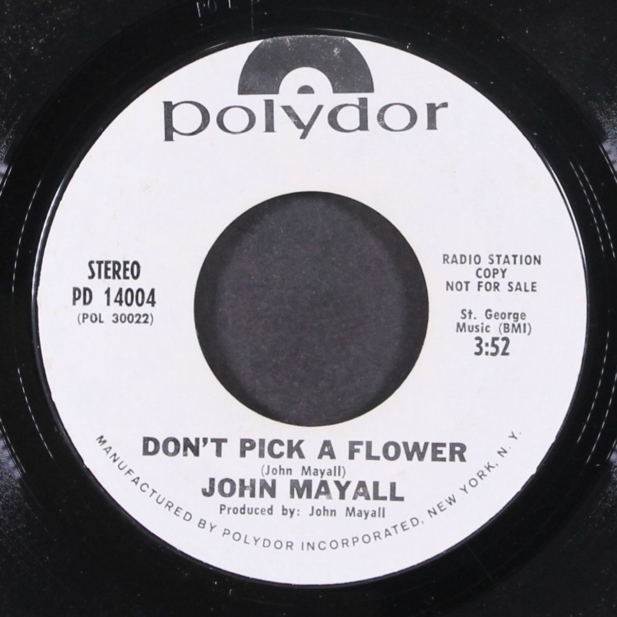 don't pick a flower by JOHN MAYALL