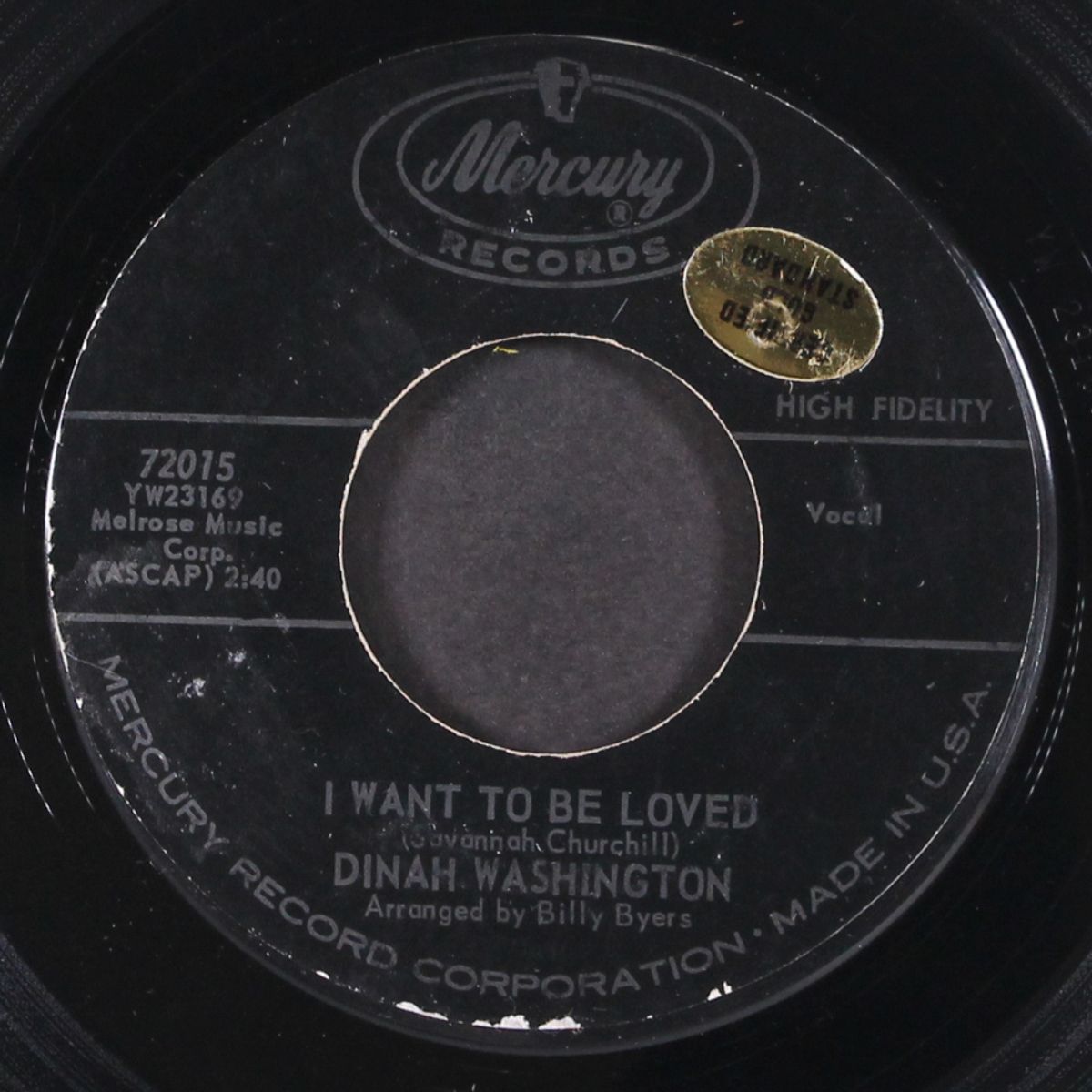 am i blue / i want to be loved by DINAH WASHINGTON & DELLS