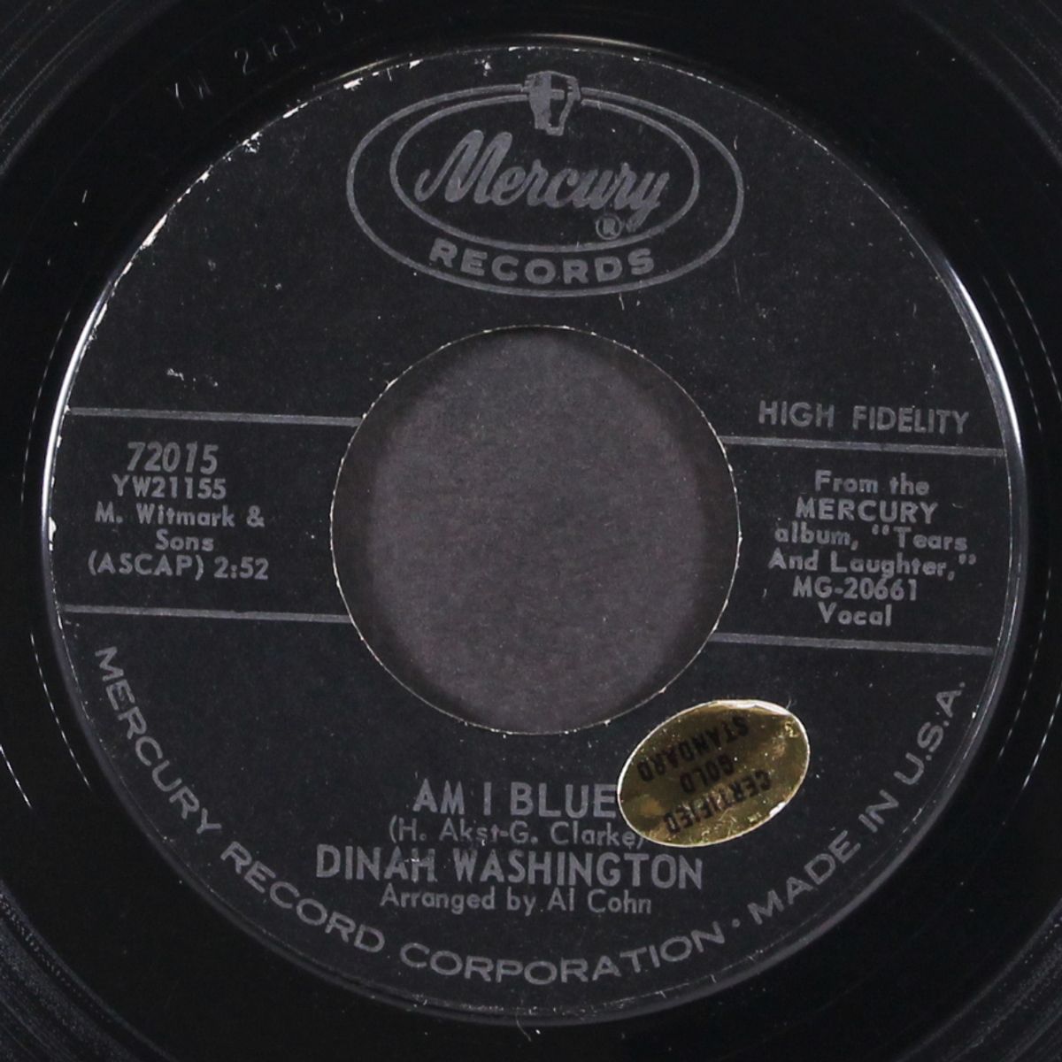 am i blue / i want to be loved by DINAH WASHINGTON & DELLS
