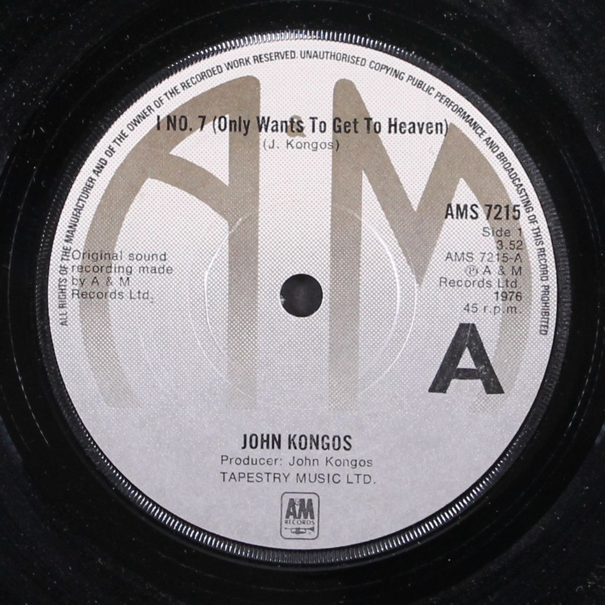 i no. 7 / slow talkin' boy by JOHN KONGOS