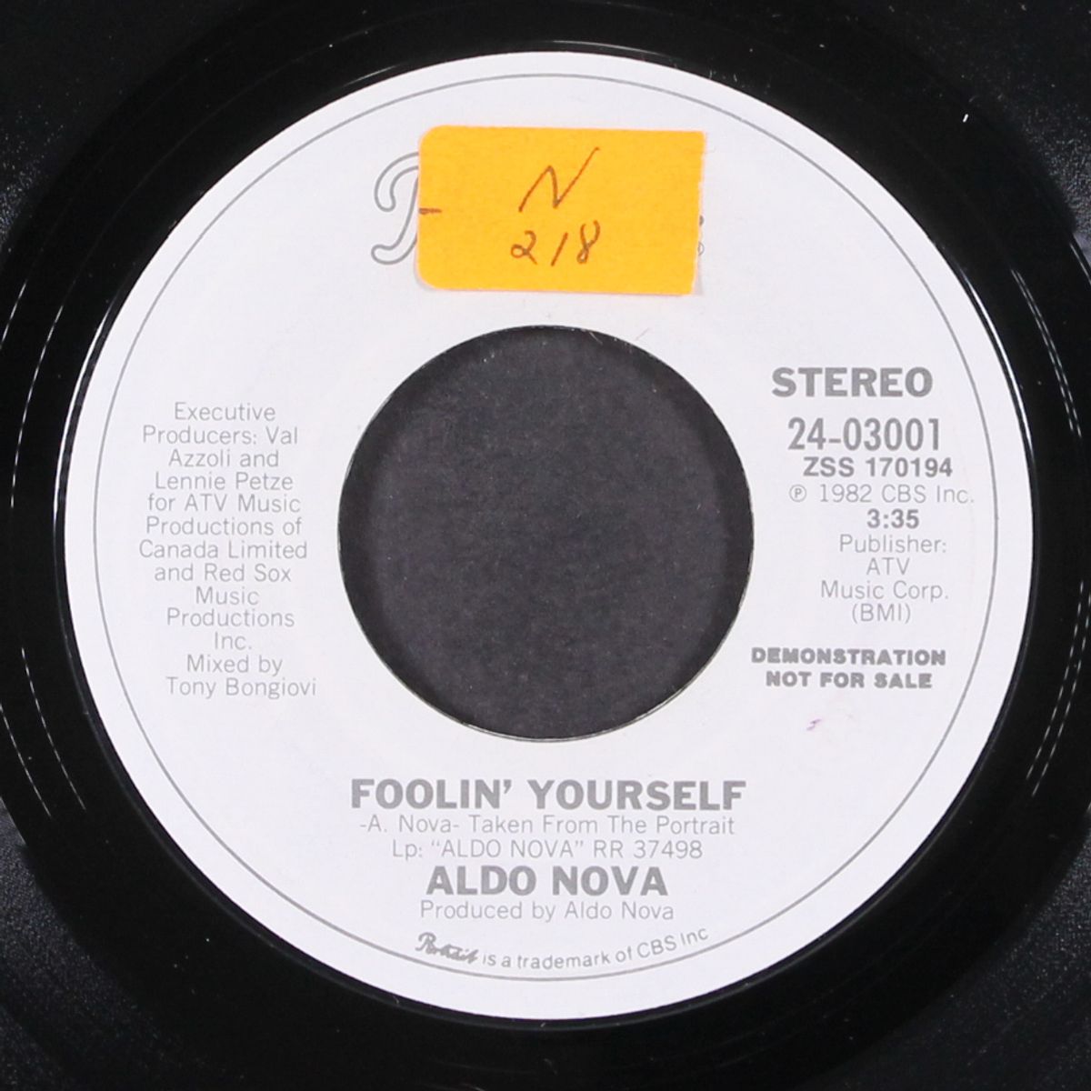foolin' yourself / same by ALDO NOVA