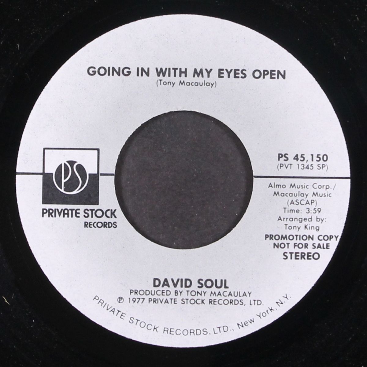 going in with my eyes open / mono by DAVID SOUL