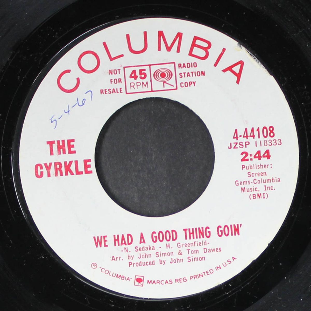 two rooms / we had a good thing goin' by CYRKLE