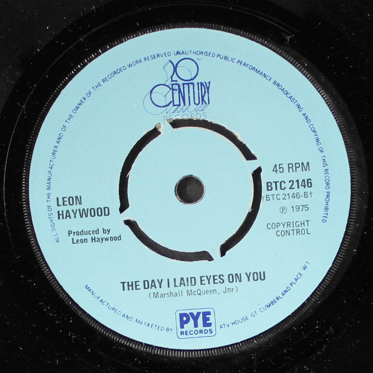 believe half of what you see / the day i laid eyes on you by LEON HAYWOOD