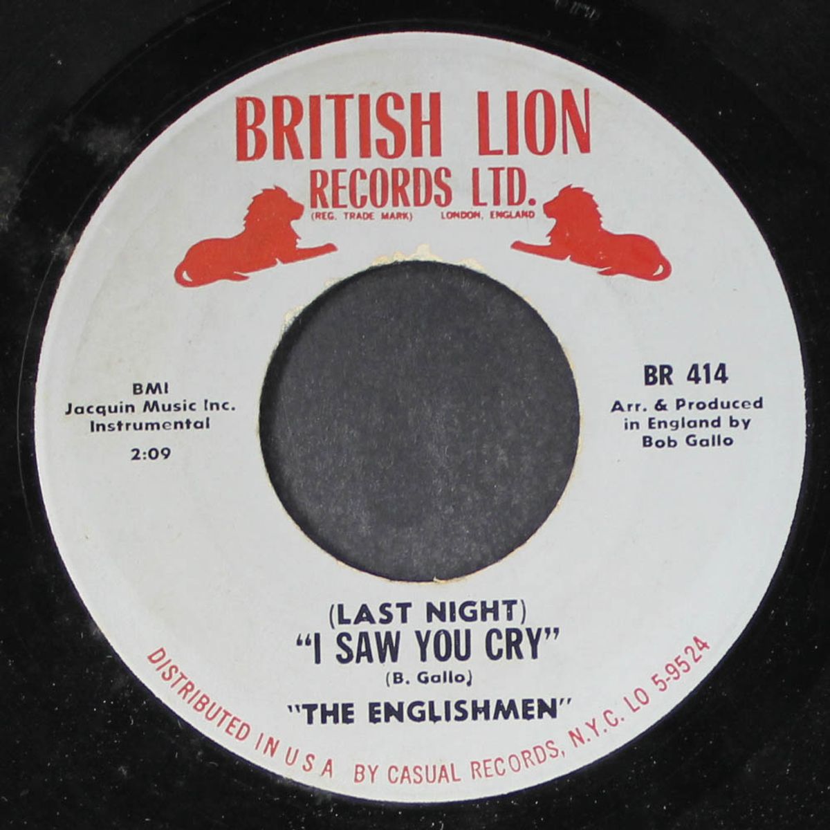 i saw you cry / long ago by ENGLISHMEN