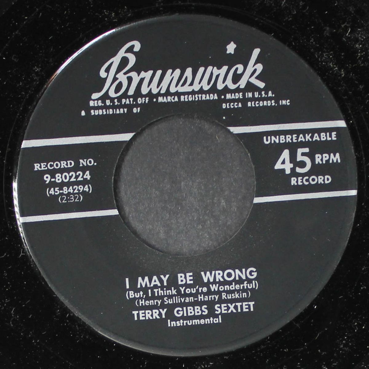 i may be wrong / swinging the robert a.g. by TERRY GIBBS