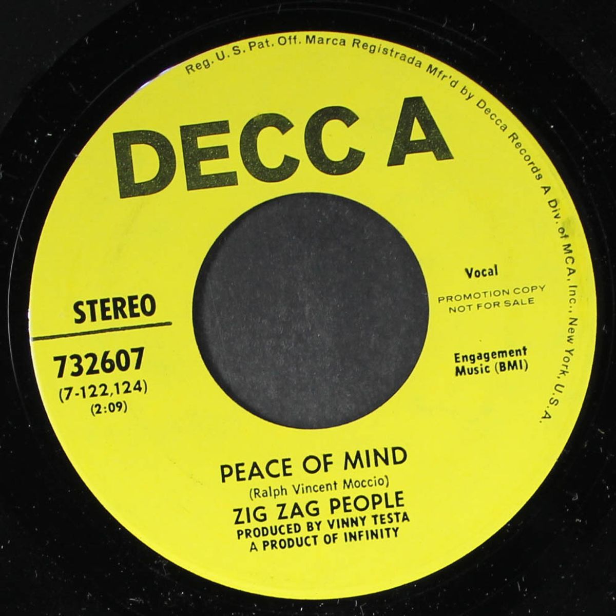 peace of mind / baby i know it by ZIG ZAG PEOPLE