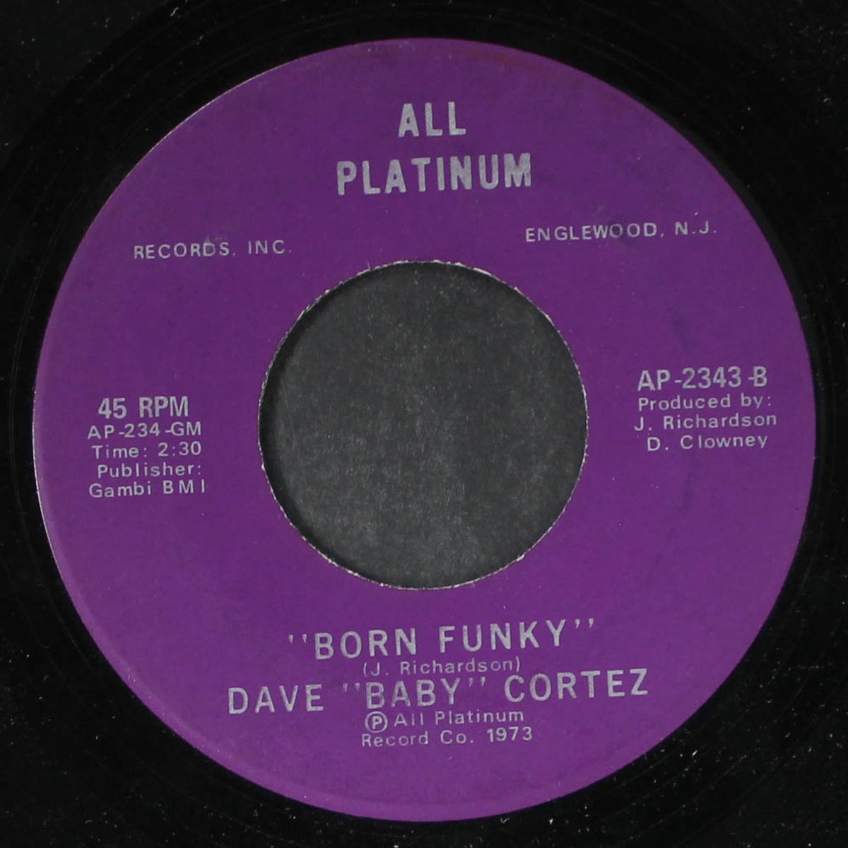someone has taken your place / born funky by DAVE 'BABY' CORTEZ