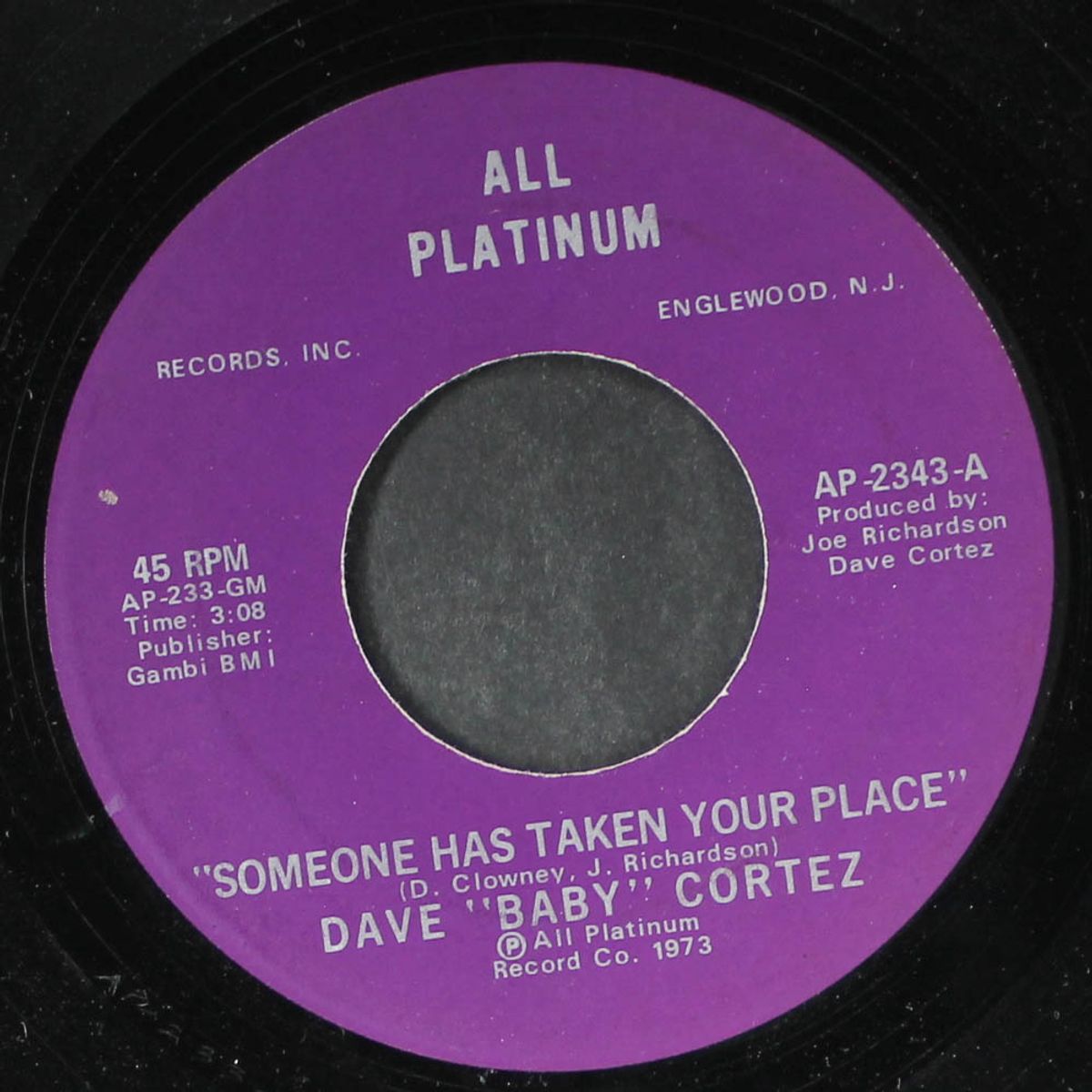 someone has taken your place / born funky by DAVE 'BABY' CORTEZ