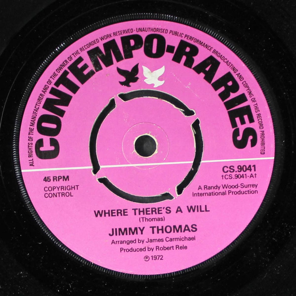 where there's a will / just tryin' to please you by JIMMY THOMAS