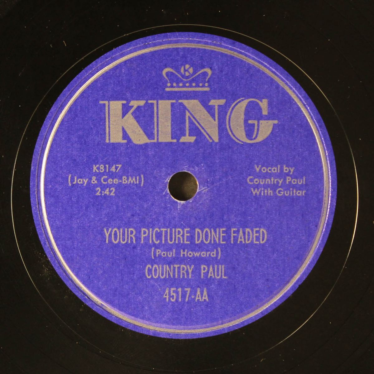 your picture done faded / ain't it sad by COUNTRY PAUL