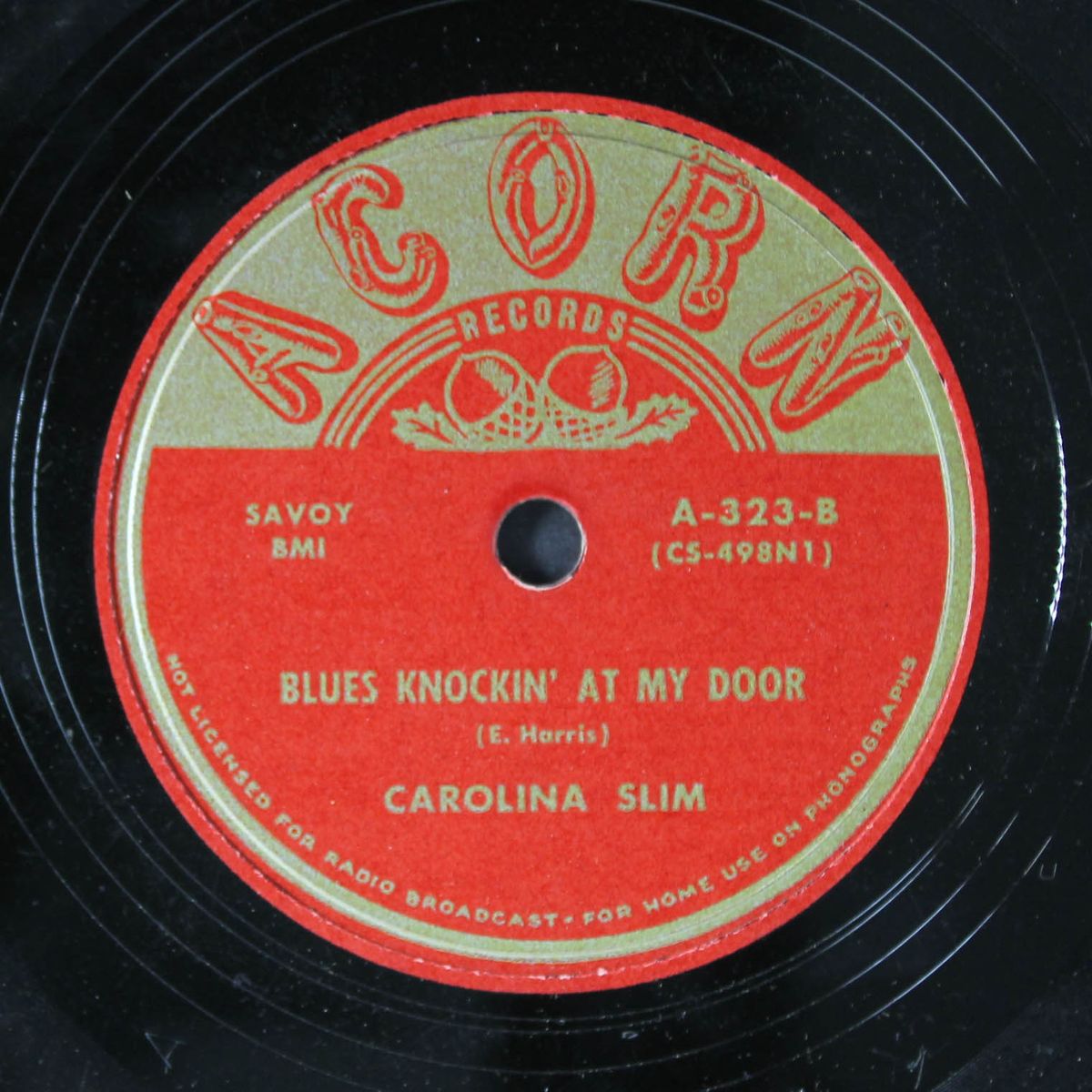 worry you off my mind / blues knockin' at my door by CAROLINA SLIM