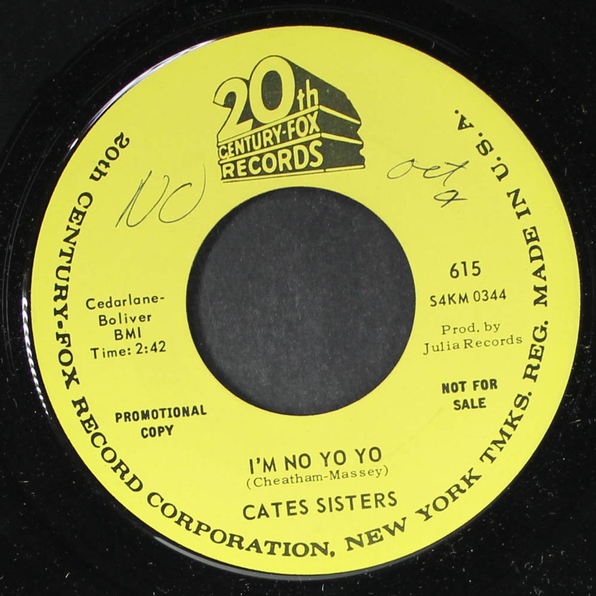 little fool / i'm no yo yo by CATES SISTERS