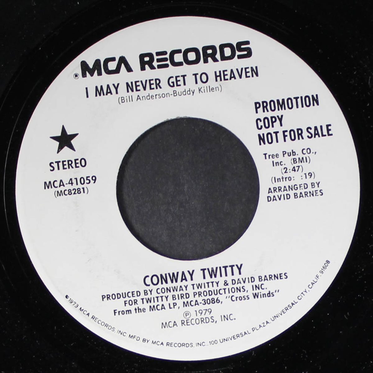 i may never get to heaven / grand ole blues by CONWAY TWITTY