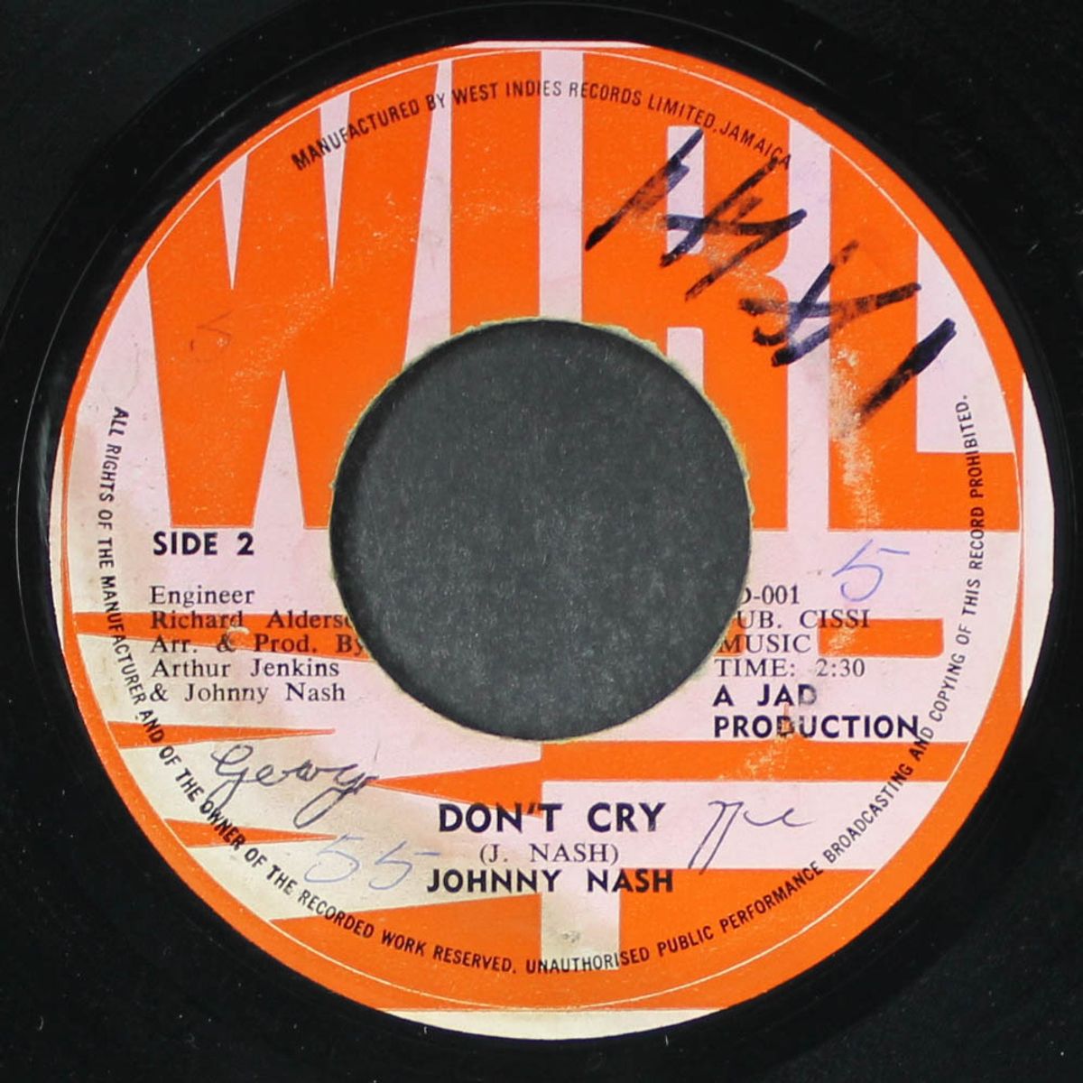 you got soul / don't cry by JOHNNY NASH
